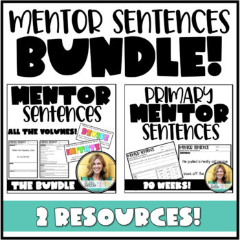 Preview of Primary and Upper Grade Mentor Sentence Bundle