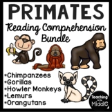 Primates Informational Text Reading Comprehension Bundle A