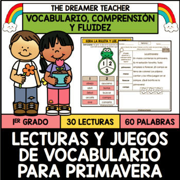Preview of Primavera: Lecturas y Vocabulario | Distance Learning