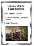 Primay Source Close Reading - The Landing of Columbus