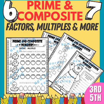Preview of Factors, Multiples, Prime & Composite Numbers Worksheets