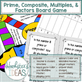 Prime, Composite, Factors, & Multiples board game
