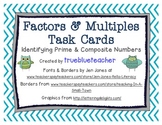 Prime & Composite Number Task Cards