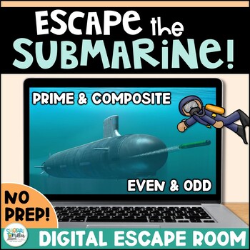 Prime & Composite Numbers - Even & Odd Numbers Digital Math Escape Room Game