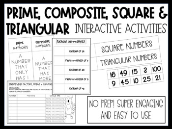 Preview of Prime, Composite, Square and Triangular Numbers