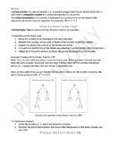 Prime Factor Tree Worksheet