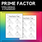 Prime Factor Trees - Factoring Worksheets - Math Practice 