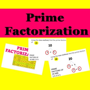 Preview of Prime Factorization