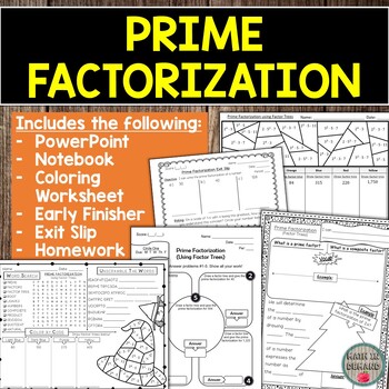 Preview of Prime Factorization Bundle