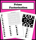 Prime Factorization Color Worksheet