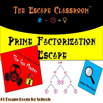 Preview of Prime Factorization Escape Room | The Escape Classroom
