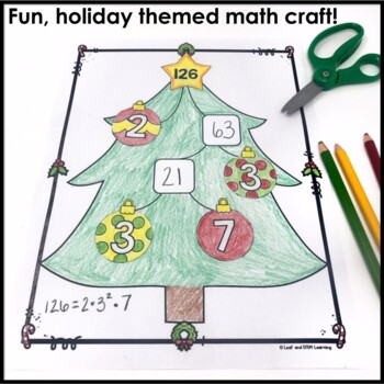Christmas Math Prime Factorization by Leaf and STEM Learning | TpT
