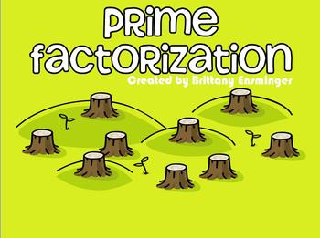 Preview of Prime Factorization Flipchart : FREEBIE