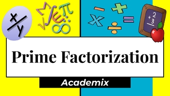 Preview of Prime Factorization Instructional Slides - Guided Notes (with Answer Key)