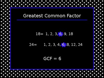 Prime Factorization- Least Common Multiple- Greatest Common Factor ...