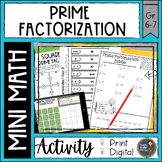 Prime Factorization Math Activities Puzzles and Riddle