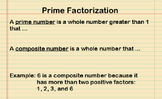 Prime Factorization Presentation