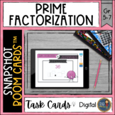 Prime Factorization Snapshot Boom Cards™ Digital Task Cards