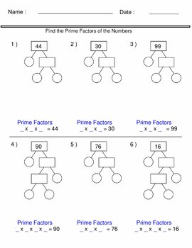 Prime Numbers: Factorization & Factor Tree - Curvebreakers