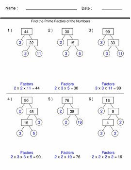 Prime Numbers: Factorization & Factor Tree - Curvebreakers