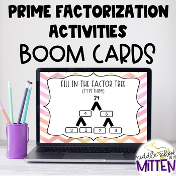 Preview of Prime Factorization and Factor Pair Boom Cards