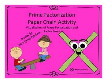 Preview of Prime Factorization/Factor Tree Paper Chain Activity