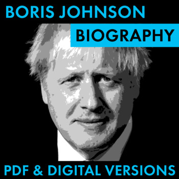 Preview of Prime Minister Boris Johnson Biography Research Grid, PDF & Google Drive CCSS
