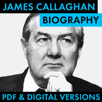 Preview of Prime Minister James Callaghan Biography Research Organizer, PDF & Google Drive