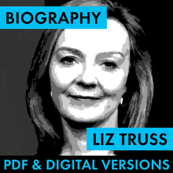 Preview of Prime Minister Liz Truss Biography Research Organizer, PDF & Google Drive CCSS