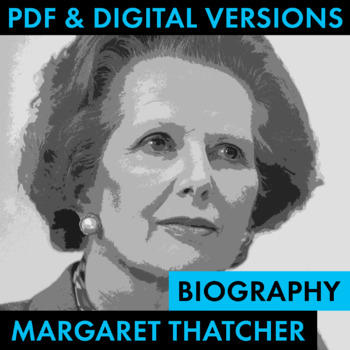 Preview of Prime Minister Margaret Thatcher Biography Research Grid PDF & Google Drive CCSS