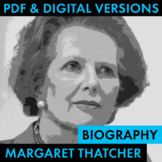 Prime Minister Margaret Thatcher Biography Research Grid P