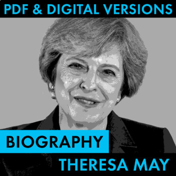 Preview of Prime Minister Theresa May Biography Research Organizer, PDF & Google Drive CCSS