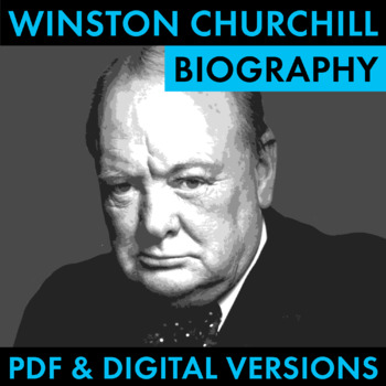 Preview of Prime Minister Winston Churchill Biography Research Grid PDF & Google Drive CCSS