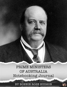 Preview of Prime Ministers of Australia Notebooking Journal (with Easel Activity)