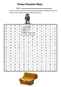 Prime Number And Identifying Fraction Types Mazes By Md Math