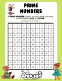 Prime Number Worksheet/Answer Sheet