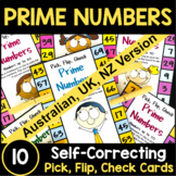 Prime Numbers Activity - Pick, Flip and Check Cards [Austr