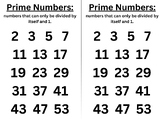 Prime Numbers Handout