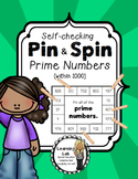 Prime Numbers (within 1000) - Self-Checking Math Centers