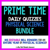 Physical Science Bell Ringers or Exit Slips - FULL YEAR BUNDLE