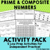 Prime and Composite Activities - Low Prep Games, Maze, Dic