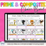 Prime and Composite Google™ Sheets Digital Choice Board