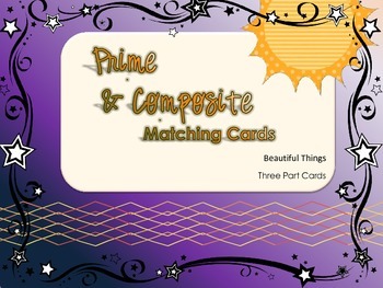 Preview of Prime and Composite Matching Game with Term, Definition and Examples
