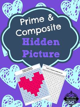 Preview of Prime and Composite Number Hidden Heart Picture