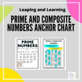 Prime and Composite Numbers Anchor Charts