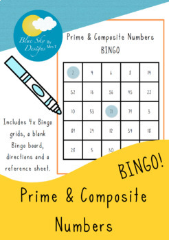 Preview of Prime and Composite Numbers BINGO Activity