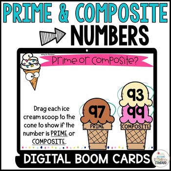 Preview of Prime and Composite Numbers Boom Cards