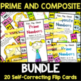 Prime and Composite Numbers Clip Cards Bundle