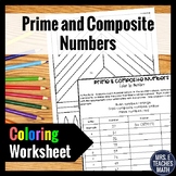 Prime and Composite Numbers Color By Number  4.OA.4