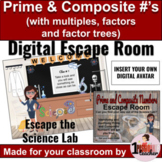 Prime and Composite Numbers | Digital Math Escape Room